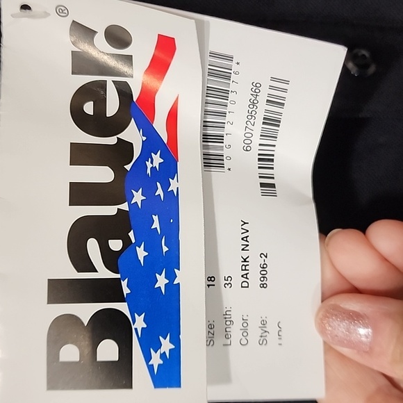 Blauer Uniform Shirt Worsted Wool Long Sleeved Flat Pocket Extra Long size 18 35 - Picture 7 of 10